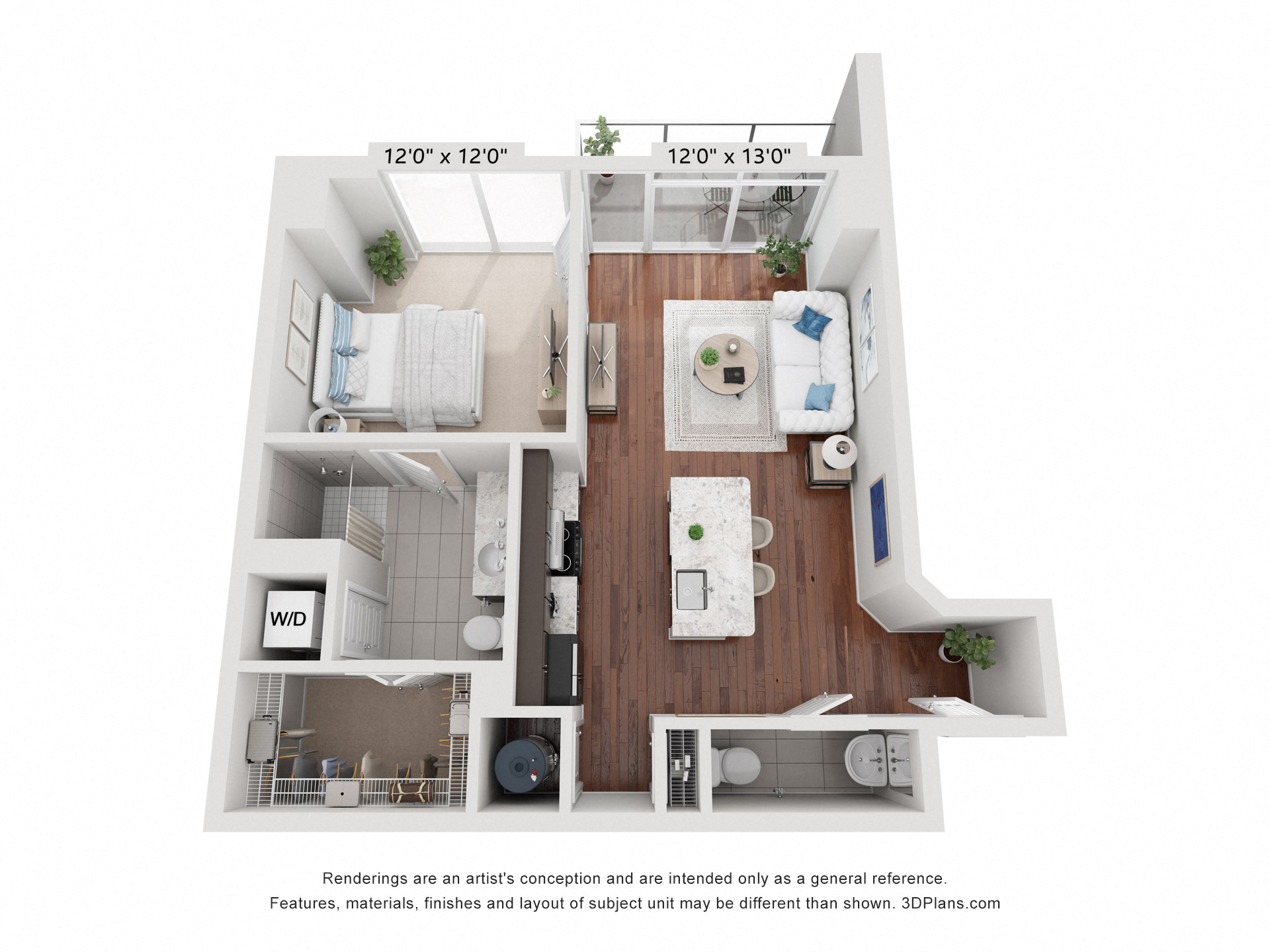 77 12th 1B Floorplan